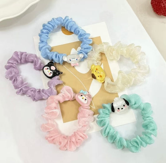 Sanrio inspired hair scrunchies