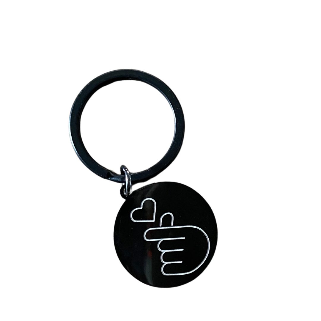 Kpop finger heart keychains