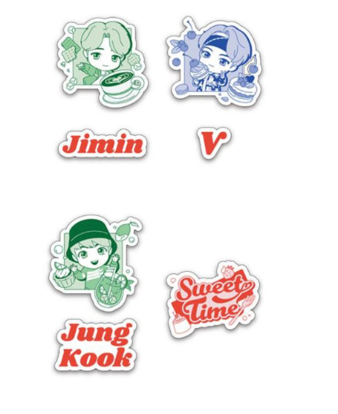 BTS Tiny tan sweet time removable stickers