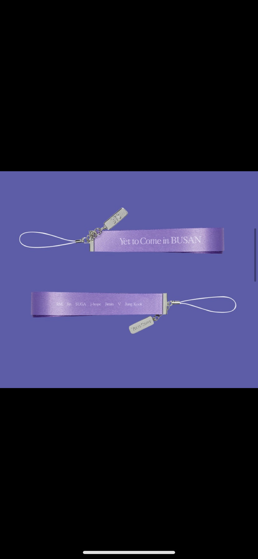 BTS Yet to Come lightstick strap