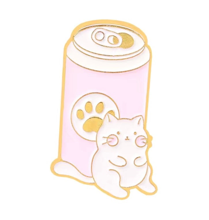 Cat and food pins