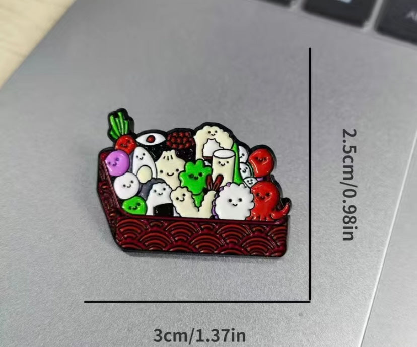 Food box pin