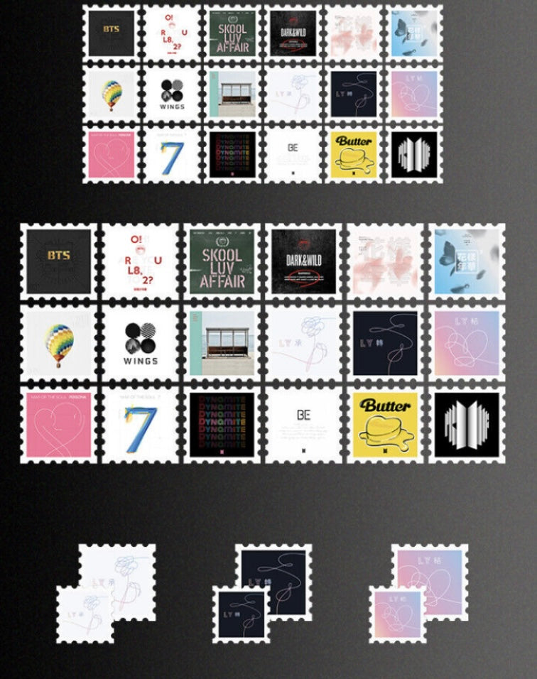 BTS Proof Album Stamp set