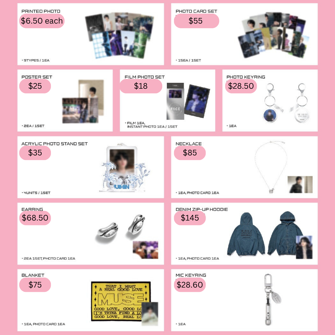 Jimin Truth untold Hybe exhibit merch preorder