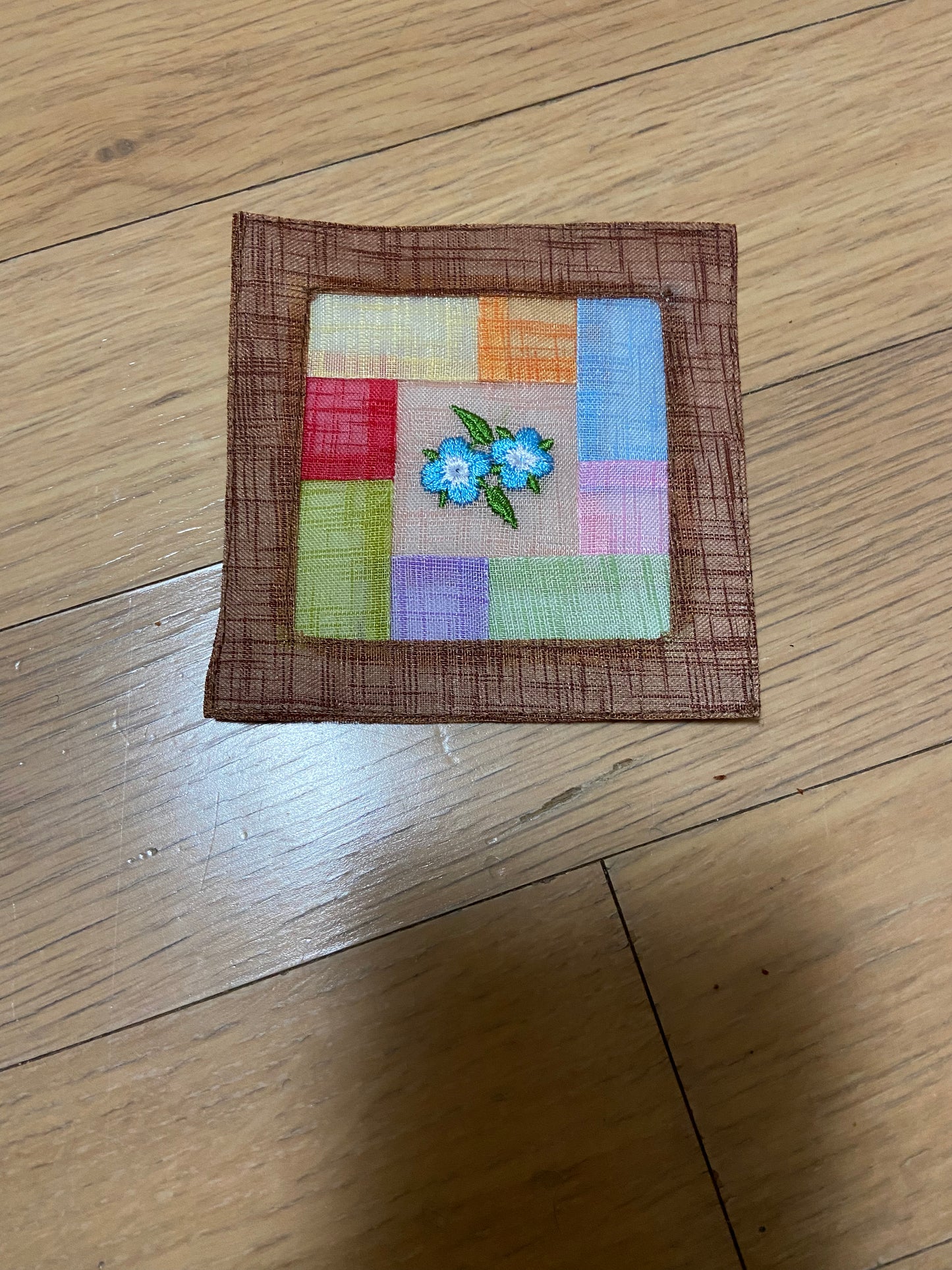 Korean traditional pattern fabric coaster