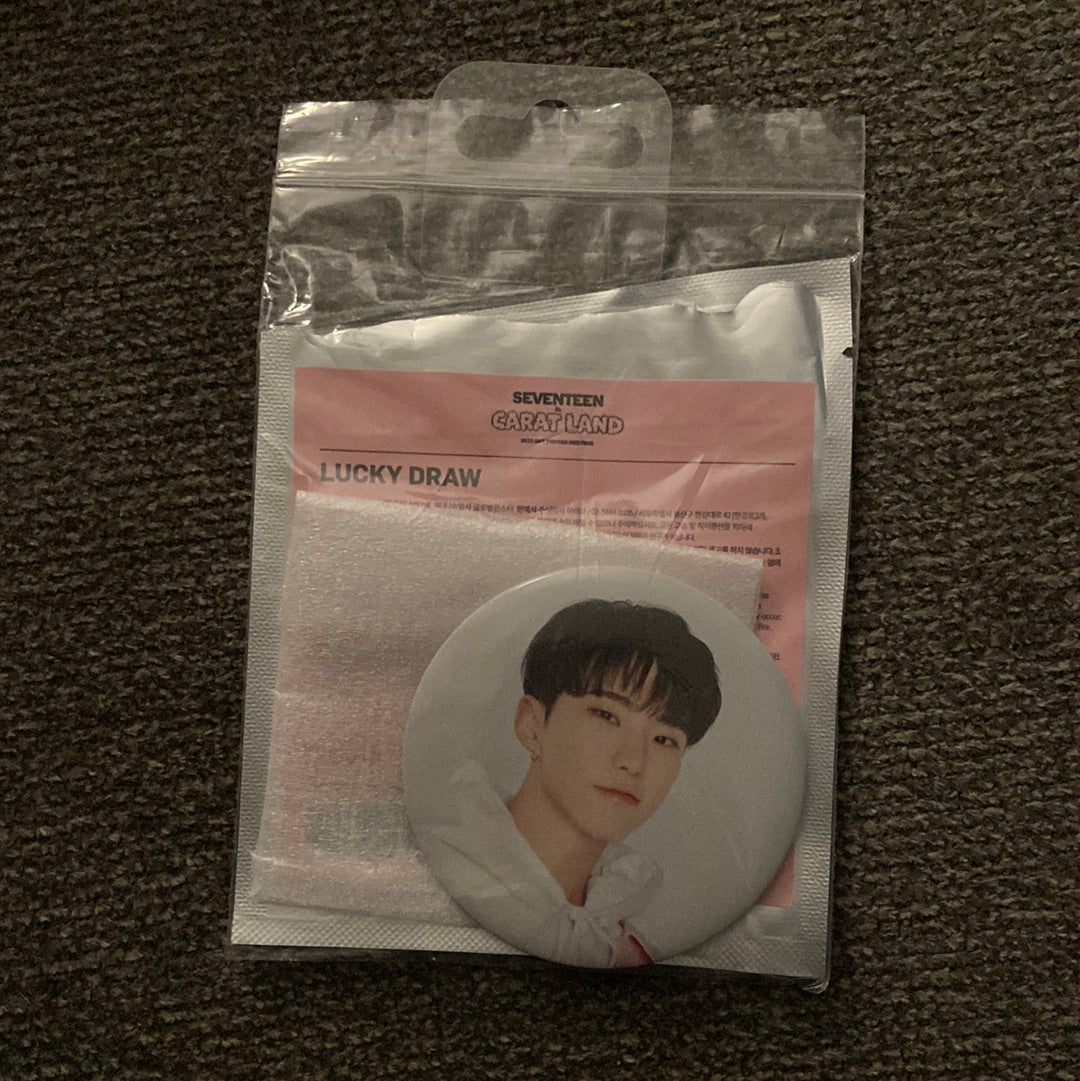 Seventeen lucky Draw large can badge (caratland)