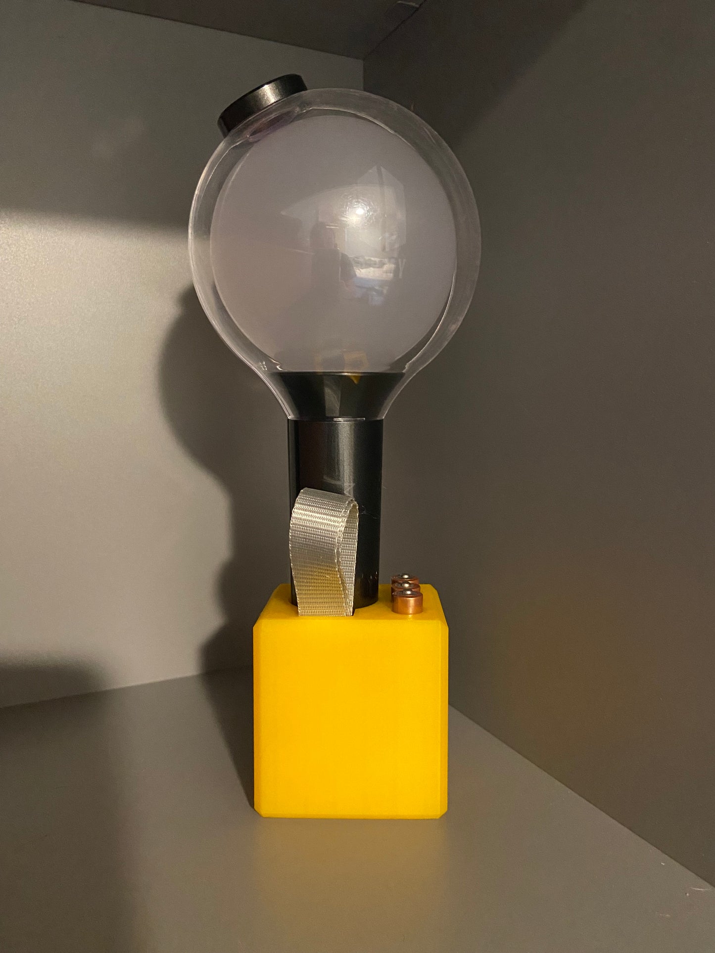 Jimin with Chimmy 3D printed SE Map of the Soul BTS lightstick holder with battery storage