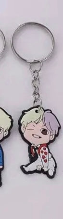 BTS Tiny Tan inspired silicon character keychains