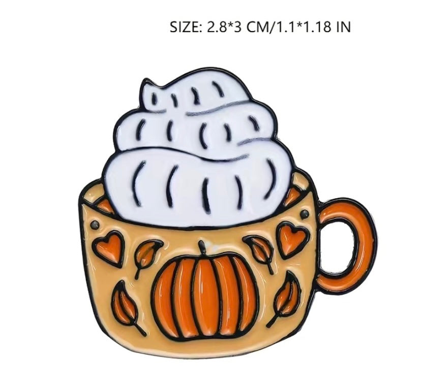 Pumpkin latte pin