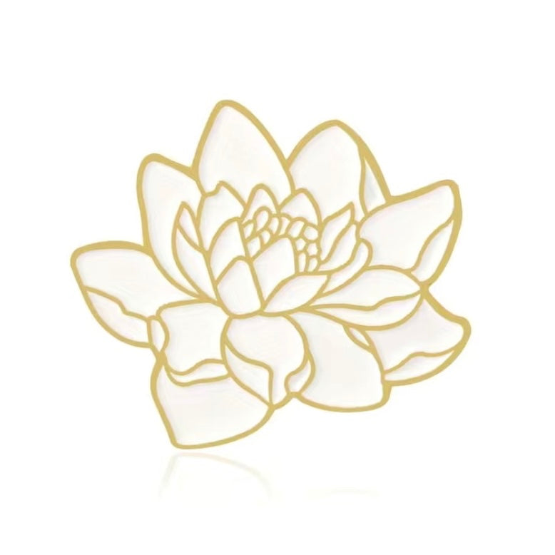 Lotus and ocean pins