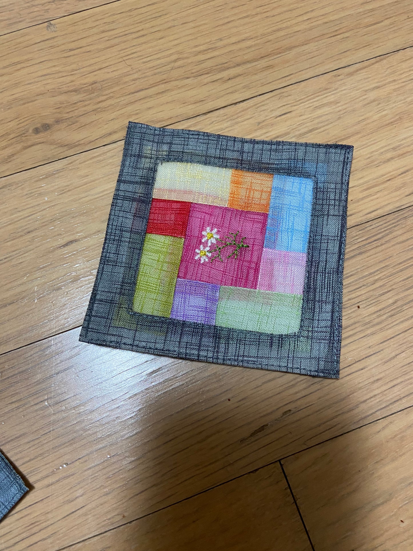 Korean traditional pattern fabric coaster