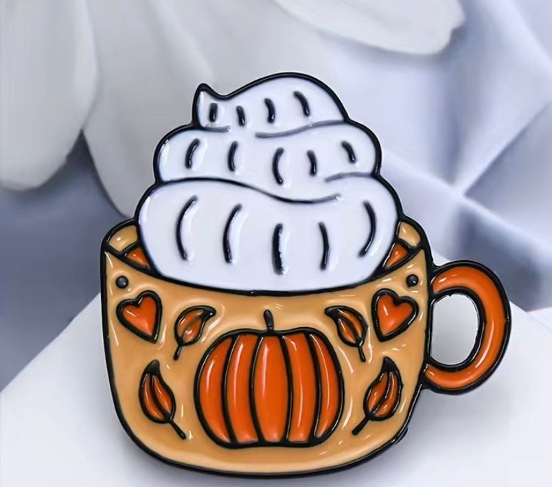 Pumpkin latte pin