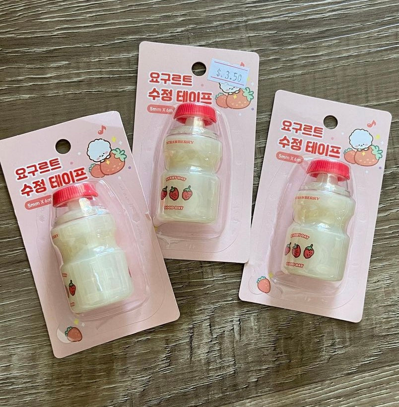 Yakult inspired correction tape