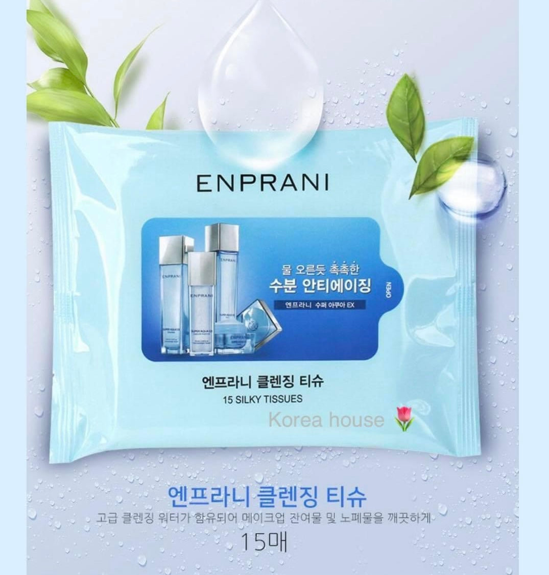 Enprani Super Aqua facial wipes