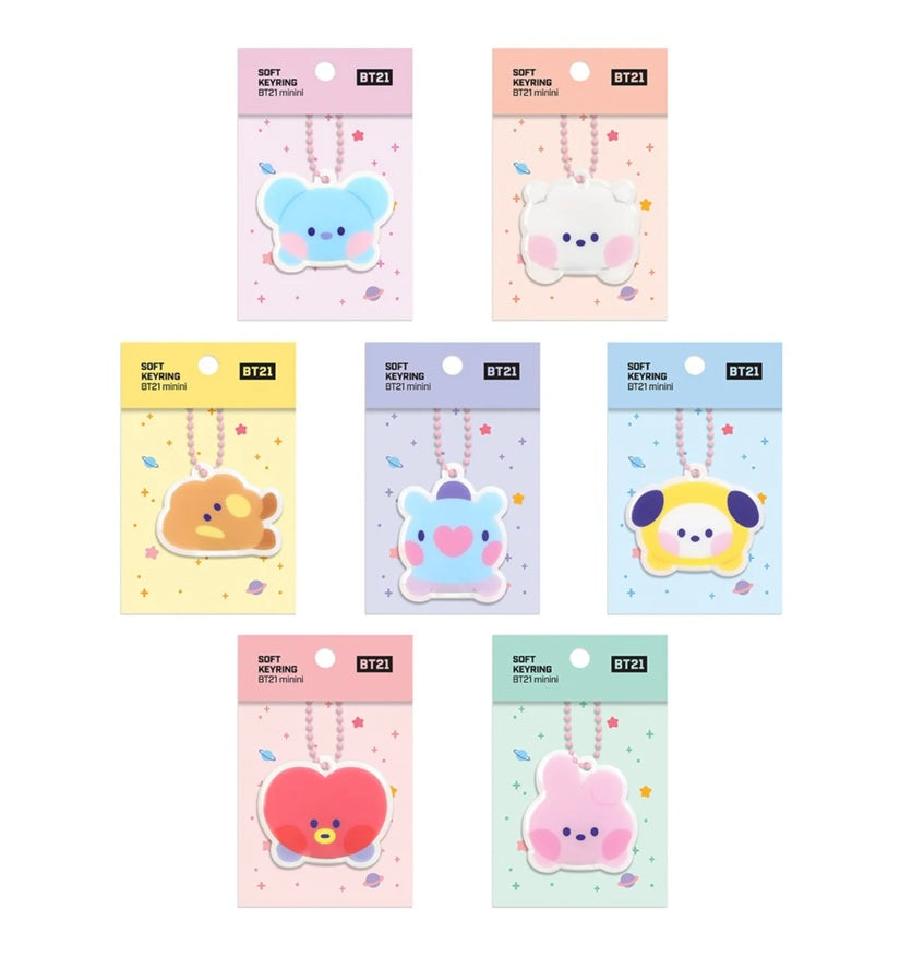 BT21 minini soft keyring