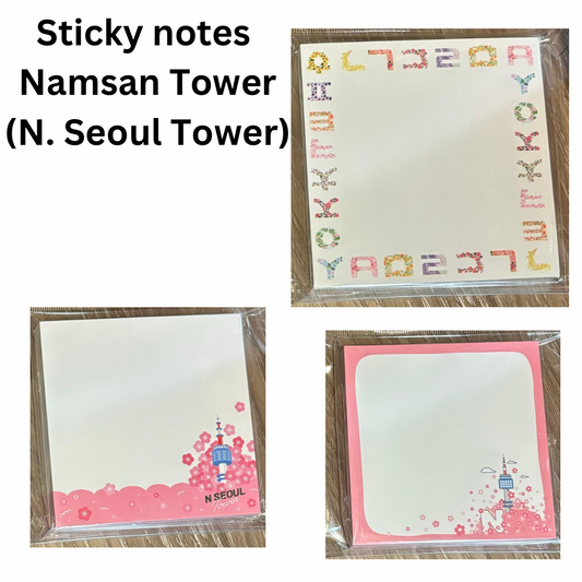 Korea themed sticky notes