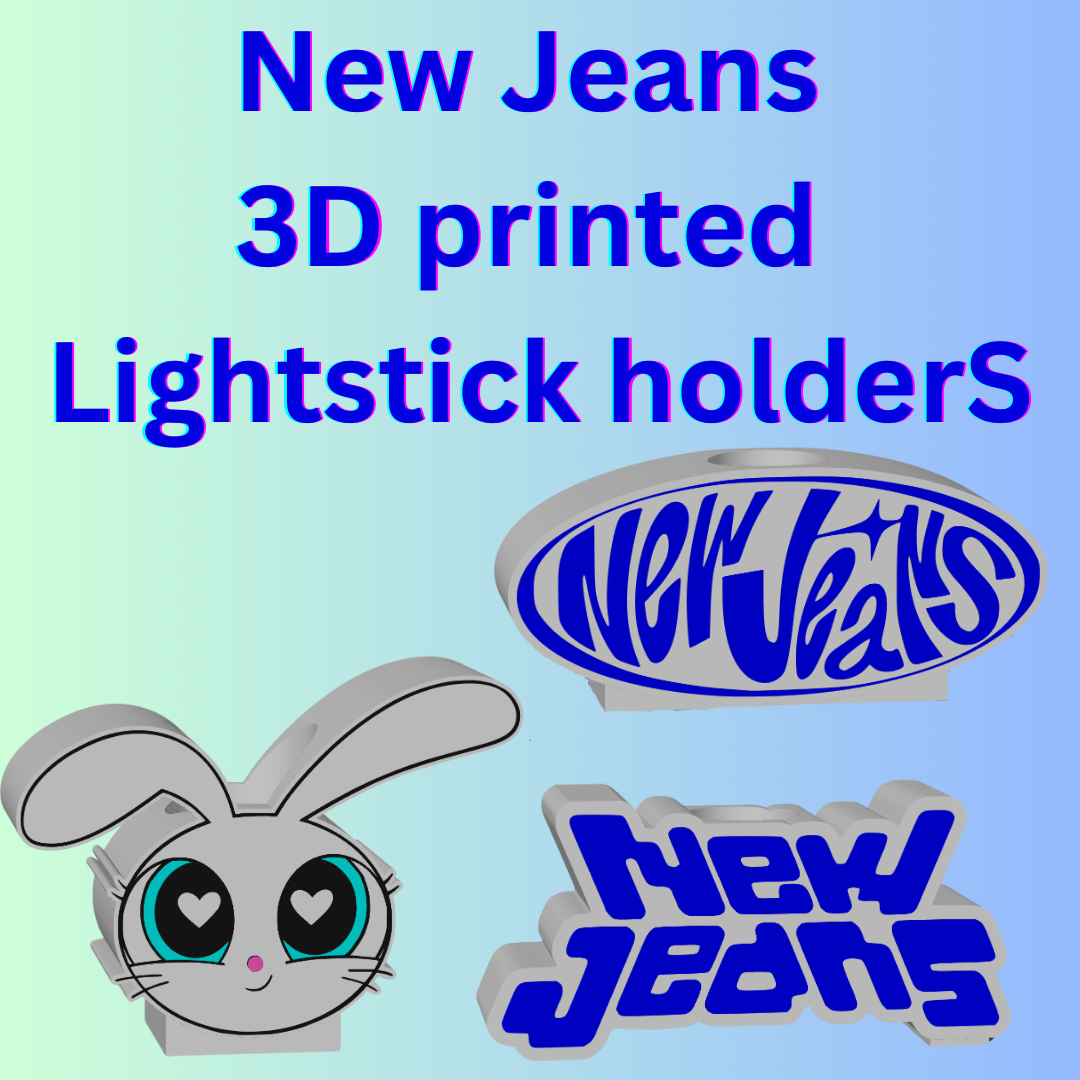 New jeans Lightstick holders 3D printed