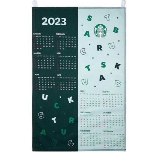 Starbucks Korea 2023 fabric calendar